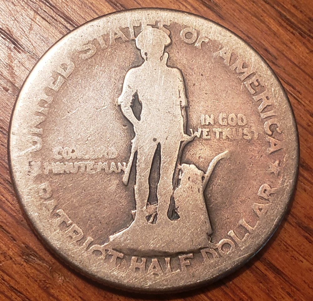 1925-Lexington-Concord-Half---Circulated---Grade?